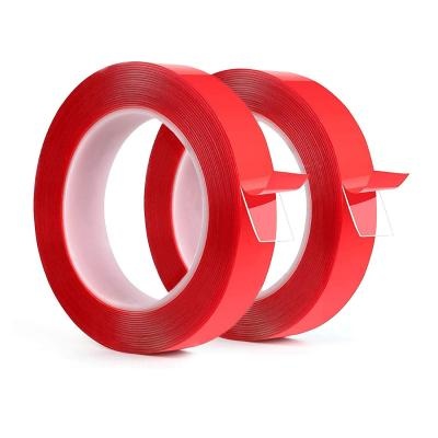Cinta de nano succión de alta viscosidad, lavable, reutilizable, transparente, de doble cara.